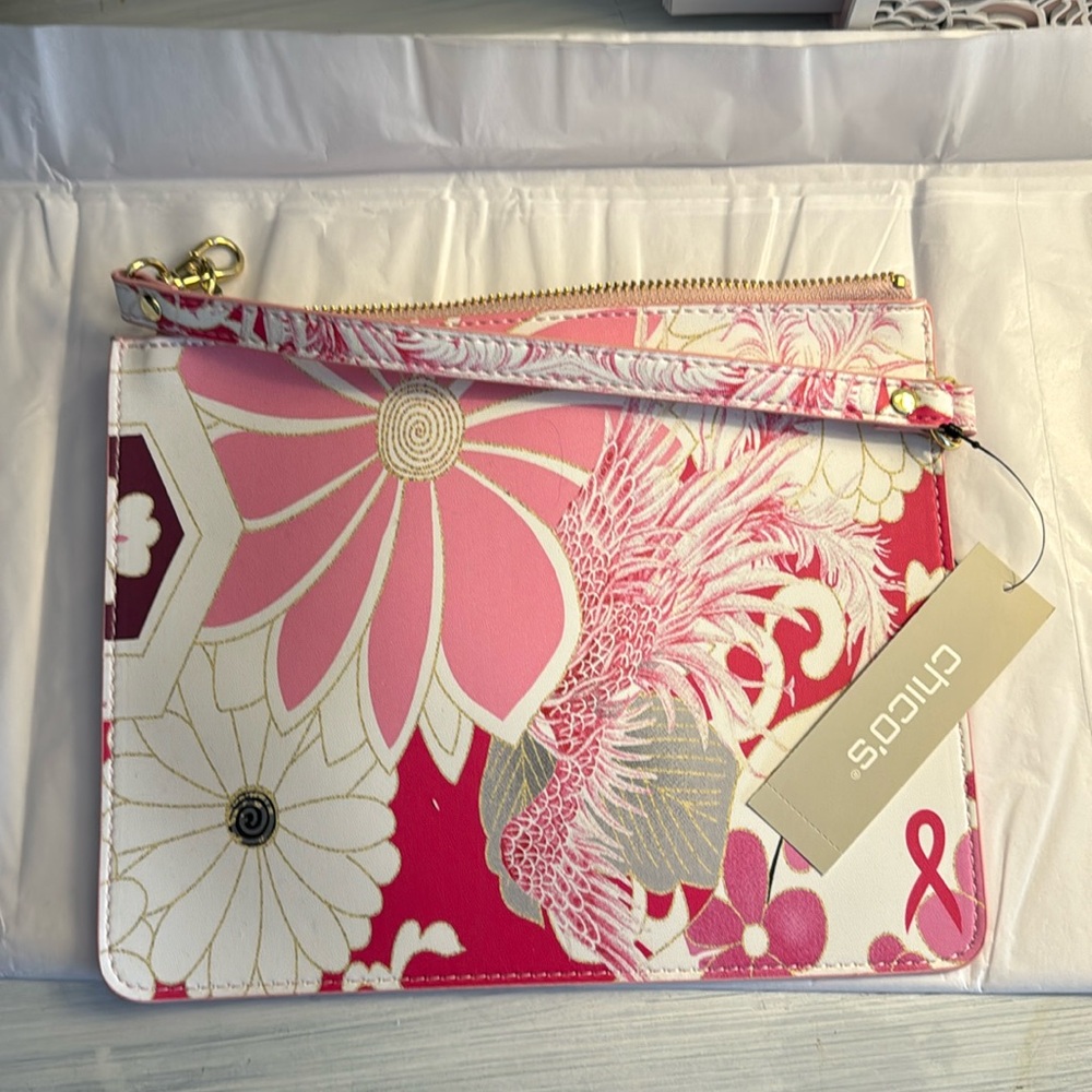 Chico’s printed zip pouch
